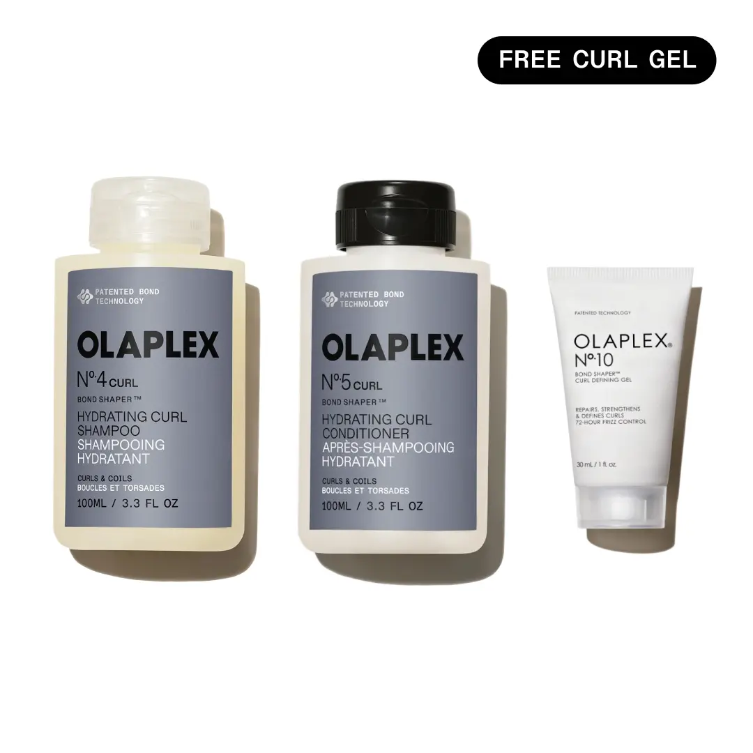 OLAPLEX Curl Hydrate + Define Trial Set - Nº.4CURL Shampoo + Nº.5CURL Conditioner for Curls, Coils & Waves
