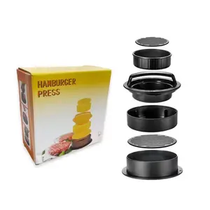 Hamburger Press Patty Maker,Hamburger Press,3 in 1 Stuffed Burger Press Patty Maker, Patty Press for Stuffed Burgers, Sliders, Beef Burger, Non Stick Kitchen Barbecue Tool Grilling Accessories Meat Utensils hamburger mold