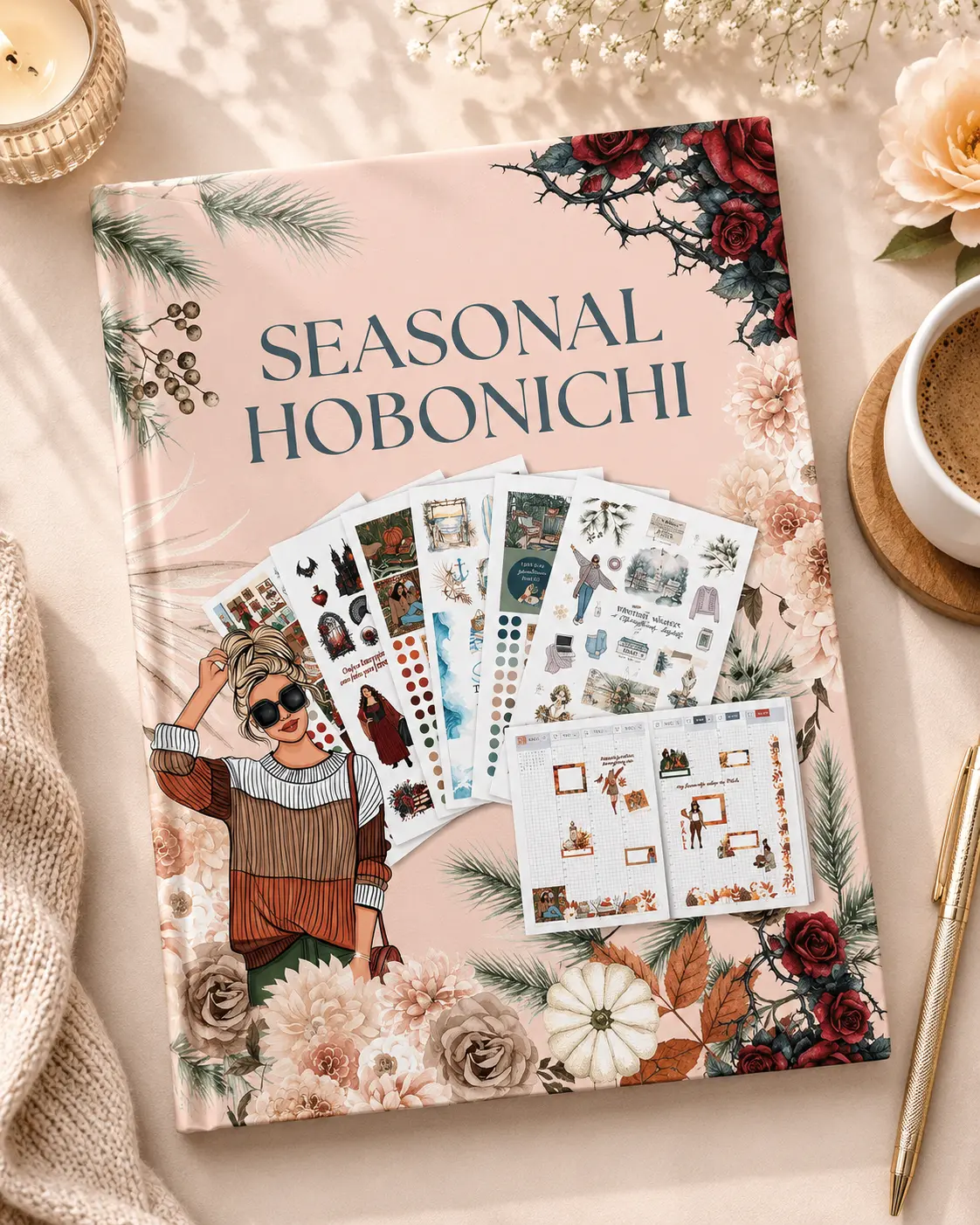 Seasonal Hobonichi Planner Sticker Book for Journals, Planners & Memory Keeping Seasonal Hobonichi Planner Sticker Book for Journals, Planners & Memory Keeping