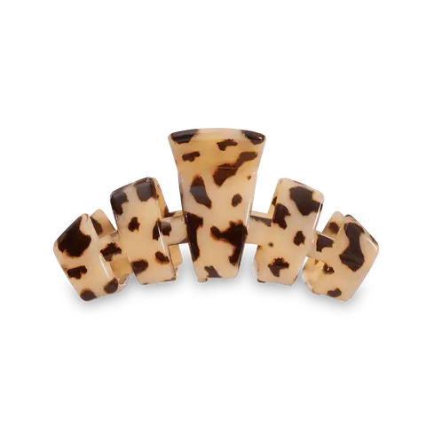 TELETIES - Blonde Tortoise - Medium - Classic Hair Claw - Strong Grip