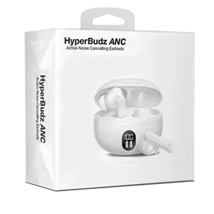 HyperGear Basics | HyperBudz ANC Active Noise Cancelling True Wireless Earbuds | White