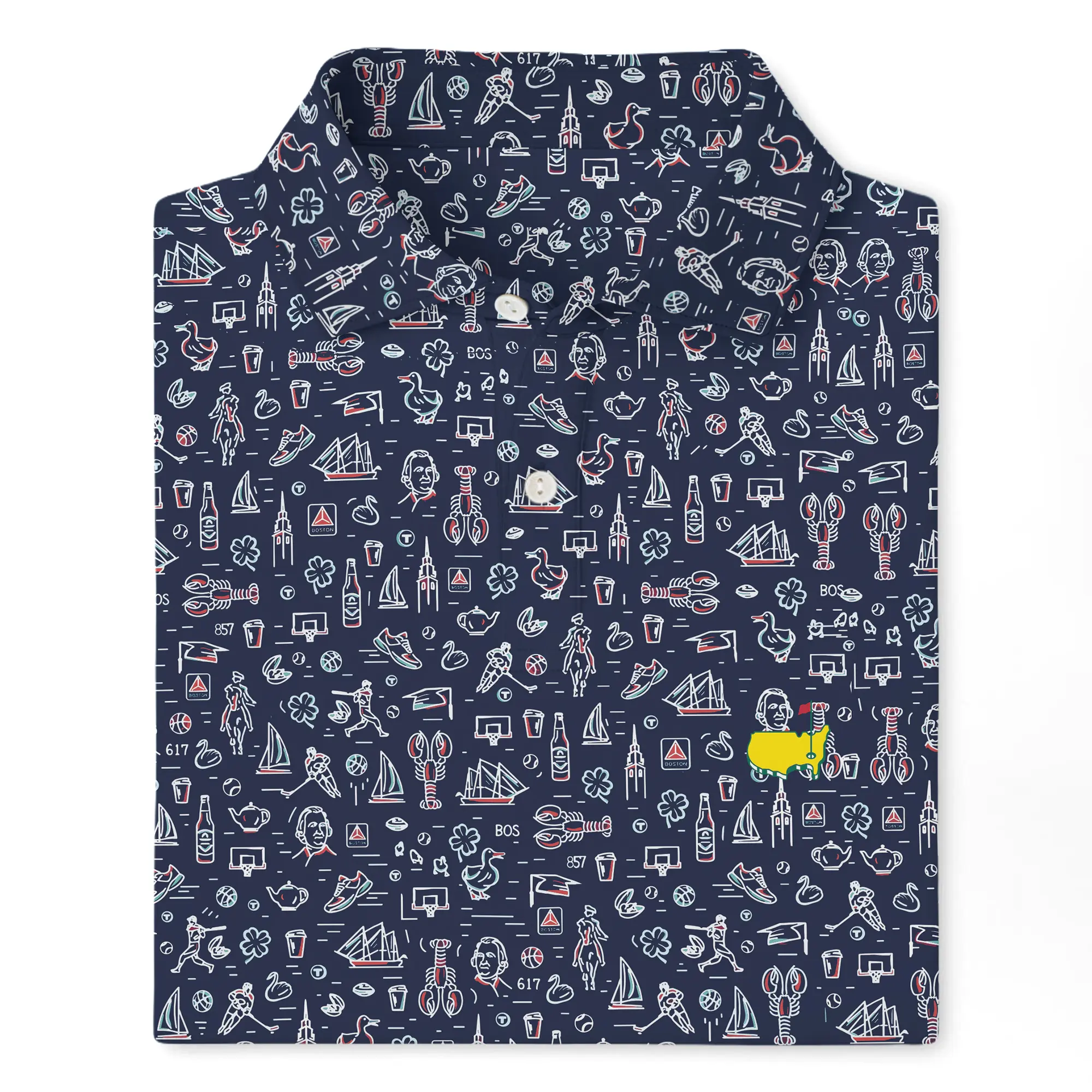 The Boston Polo, Lover Embroidered Logo