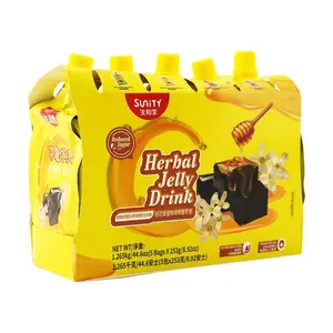 SUNITY Herbal Jelly Drink – Osmanthus & Honey Flavor  5 Packs x 8.92oz (253g) | Light & Fragrant Refreshing Drink  Snack Fruit Natural  Sweet Sugar