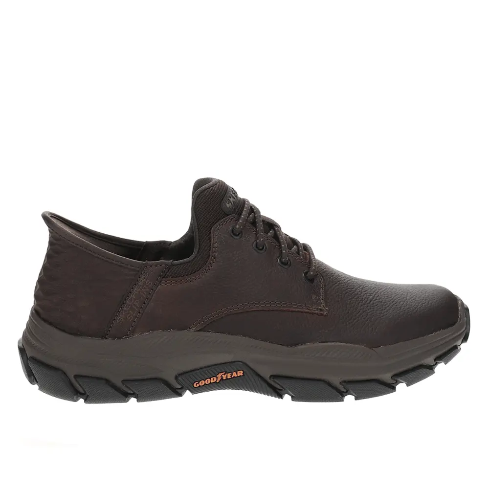 Skechers Mens Slip-Ins Respected Garville Slip On Sneakers Shoes Casual - Brown