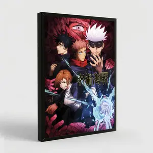 Anime Jujotsu Kaisan Poster For Kids Room Bedroom Wall Decor-Anime Lovers Posters Canvas Art Print Manga Picture For Teen Fans Girls And Boys Birthday Gifts