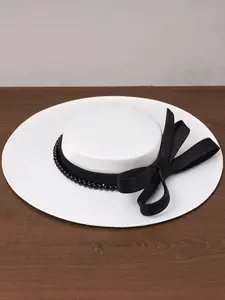 LocalFrench Style Mini Hat, Bridal Hat, White Hat, Wedding Hat, Headdress Hat, Mini Hat, Women's Hat, Adult Hat, Retro Hat, Qipao Dress Hat, Veil Hat, Mini Hat, Women's Hat, Elegant Women's Hat, Women's Formal Hat