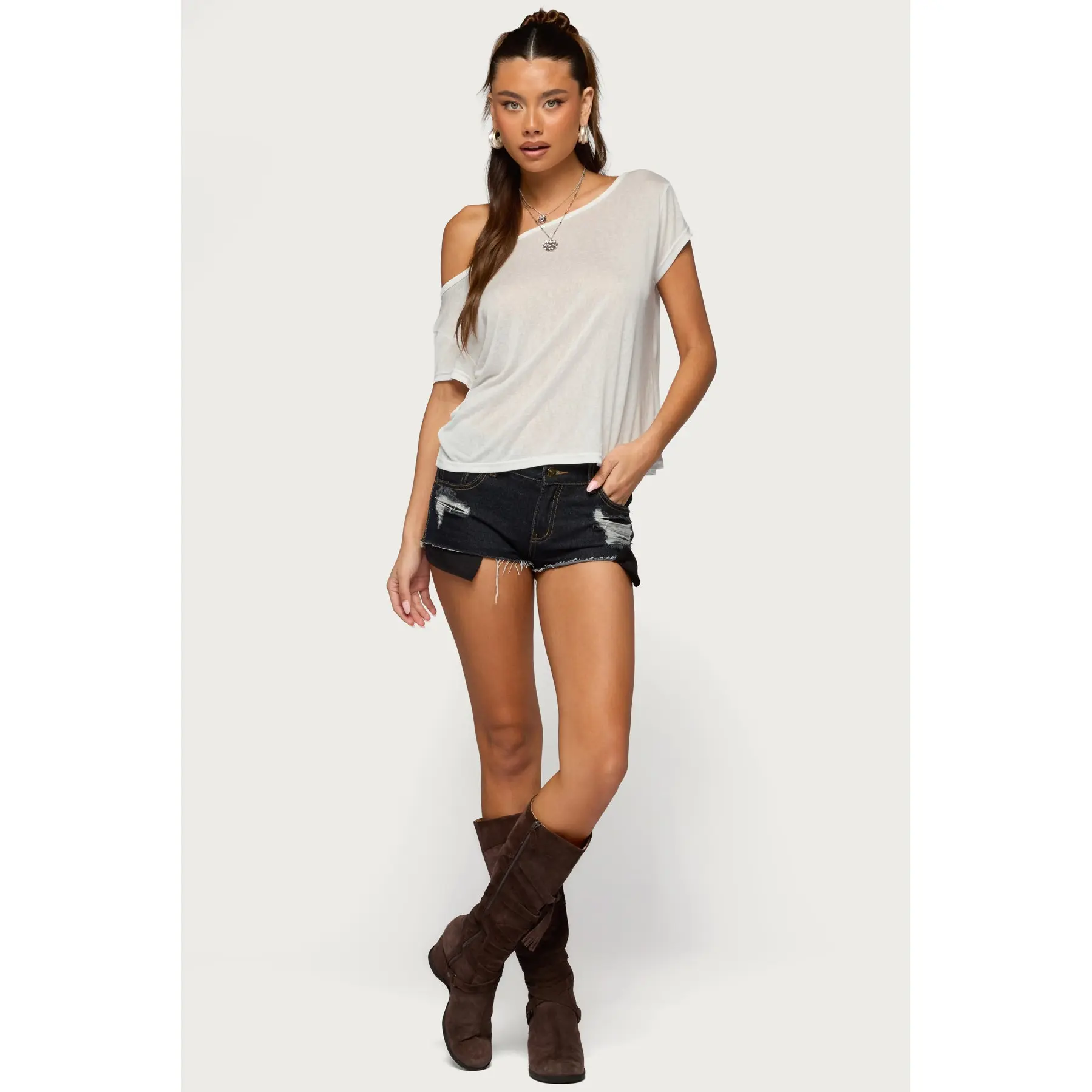 Devin Low Rise Micro Denim Shorts Devin Low Rise Micro Denim Shorts