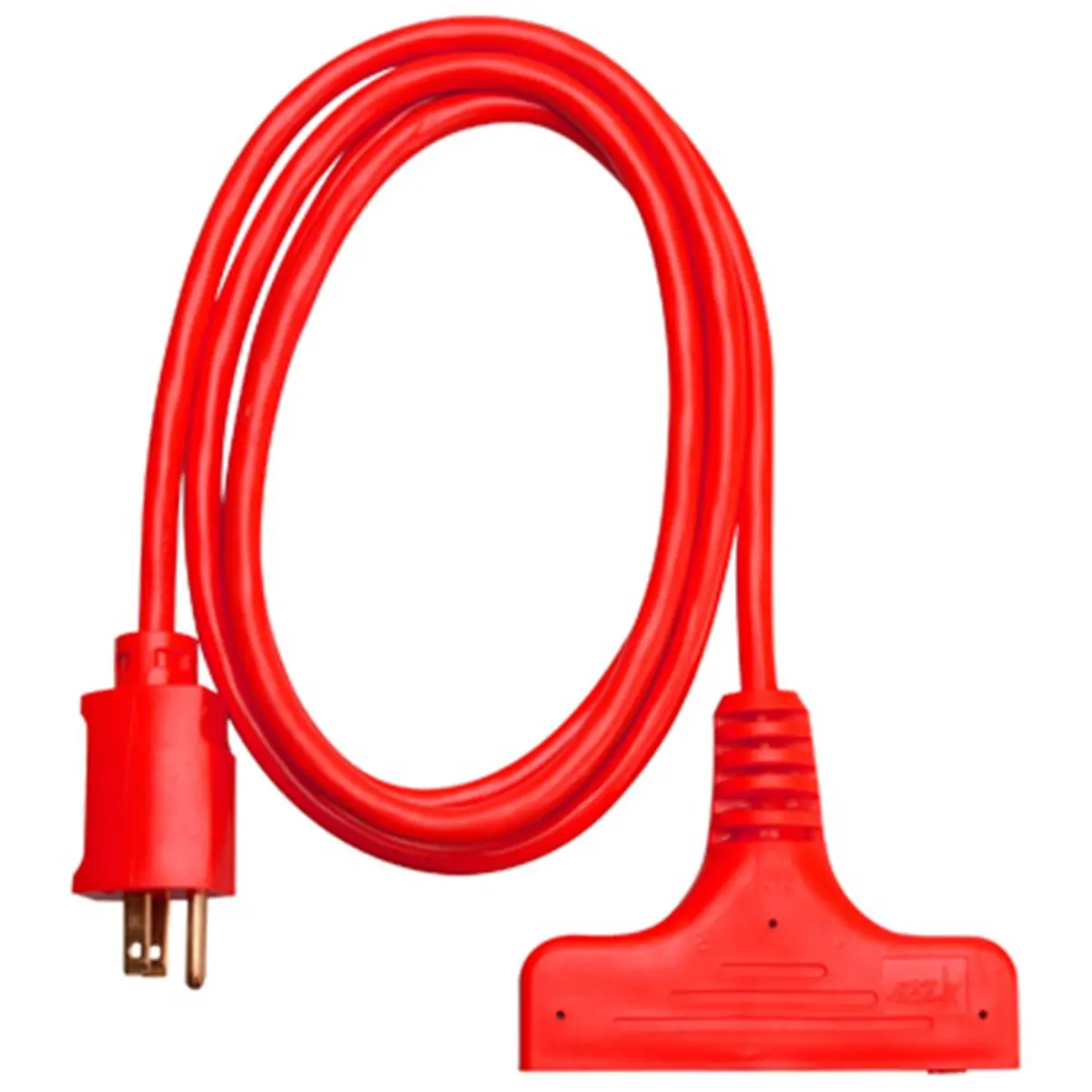 212 MAIN Master Electrician 04004ME 6 ft. Red 3-Outlet Extension Cord - UL Listed, 125V, 15A, Indoor/Outdoor, Household & Large Appliance Accessory, Accessories