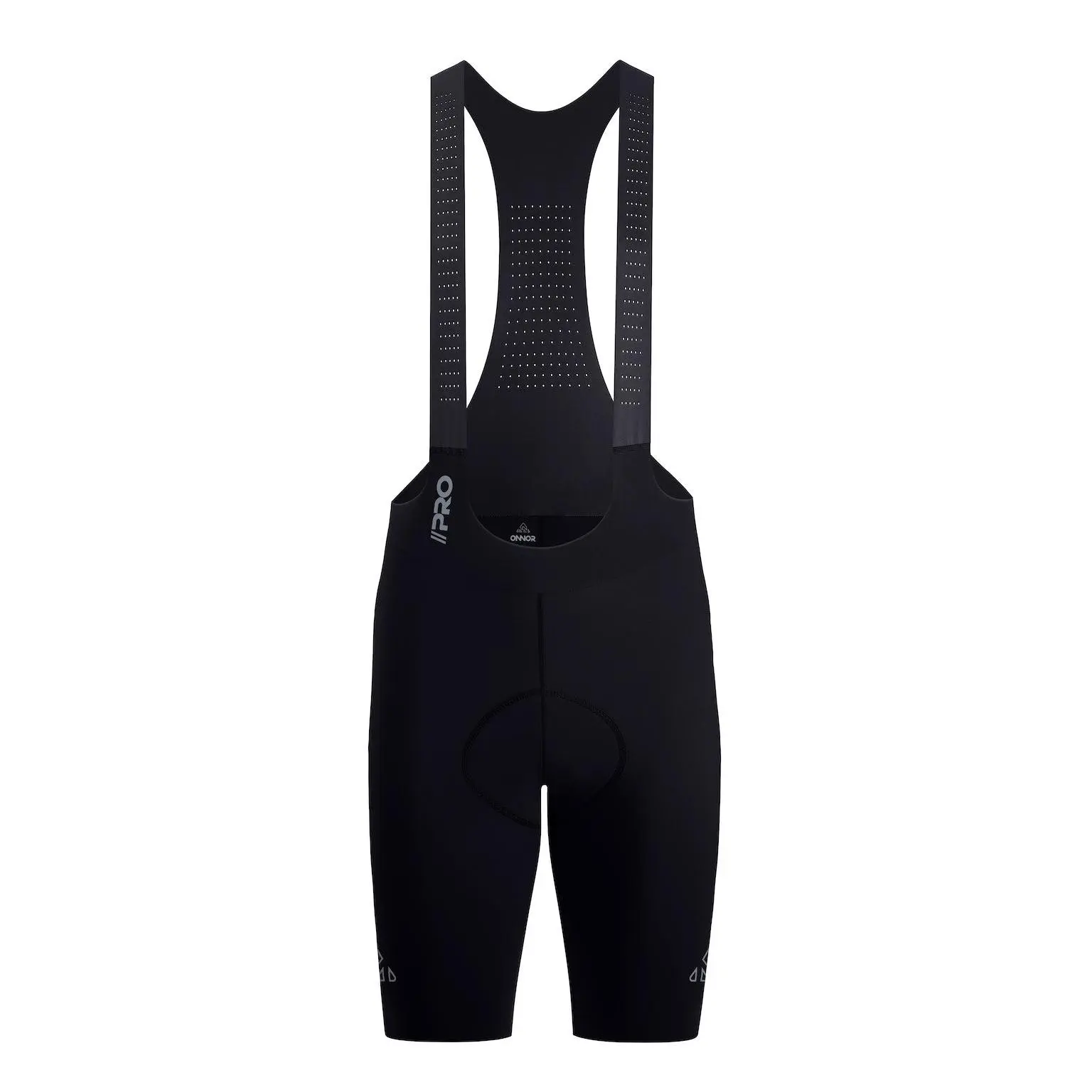 Men's Seamless Black Pro Cycling Bib Shorts