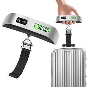 Digital Hanging Luggage Scale with Backlit for Travel, Portable Handheld Suitcase Weight Scale with Hook, 110 Pounds