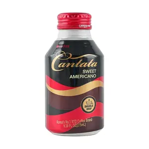 LOTTE Korea Ready-to-Drink Americano Coffee 275ml - Authentic Korean Cold Brew, Smooth & Bold Flavor