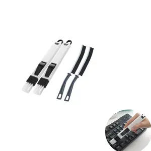 4-Piece Household Slot Gap Brush Set, Long Strip Crevice Cleaning Brushes, Nylon Wire Joint Window Stair Dust Sweeper Multi-Use Brushes