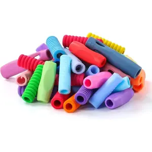 Ergonomic Pencil Grips Silicone 8 Pcs for Kids Adults Handwriting Aid 3 Finger