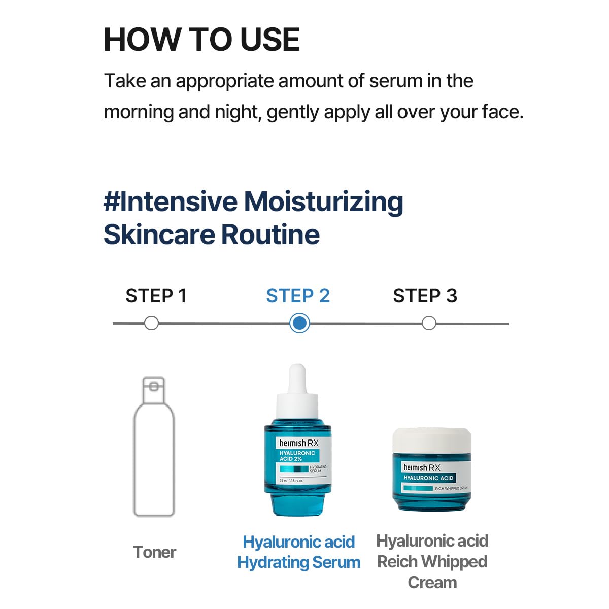 [Heimish RX] Hyaluronic Acid Hydrating Serum (35ml / 1.1oz) - Hyaluronic Acid, Deep Hydration & Moisture Barrier Support, All Skin Type, Skincare