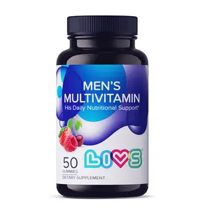LIVS Gummy Vitamins Men's Multivitamins - Single Shelf Product for Men's Nutrition Support