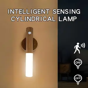 Multifunctional Motion Sensor Night Light LED Rechargeable Magnetic Wall Lamp, Easy Install Portable Wireless Design for Hallway Bedroom Stairs Ambient Night Lights