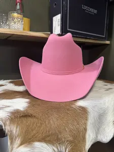 PINK JOHNNY B FELT HAT 6X