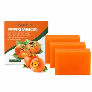 OceAura Persimmon Body Soap,A gentle exfoliating, smooth, moisturizing, and refreshing body wash