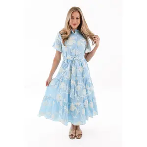 The Jill Button Up Midi Dress