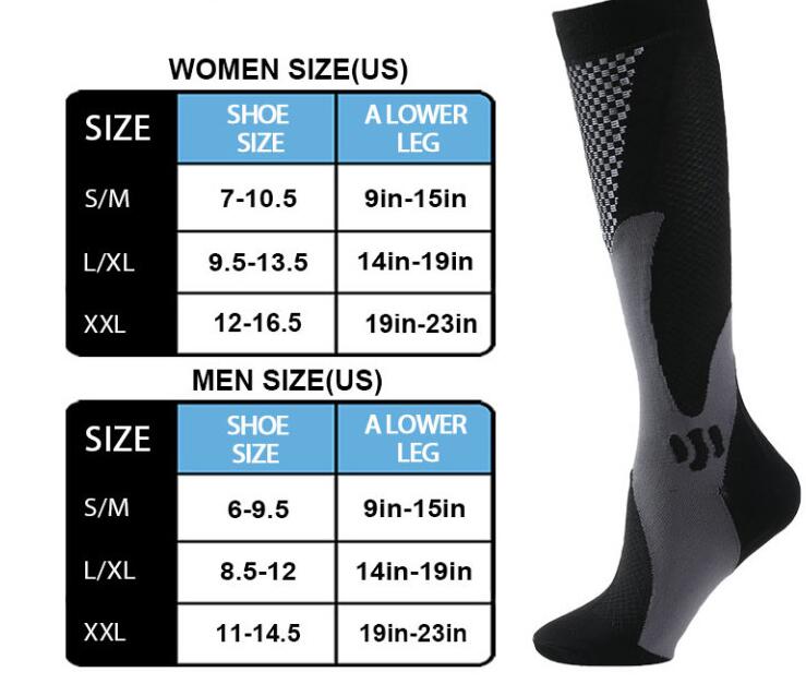 Compression Socks For Men&Women Best Graduated Athletic Fit For Running Flight Travel Boost Stamina Circulation&Recovery Socks
