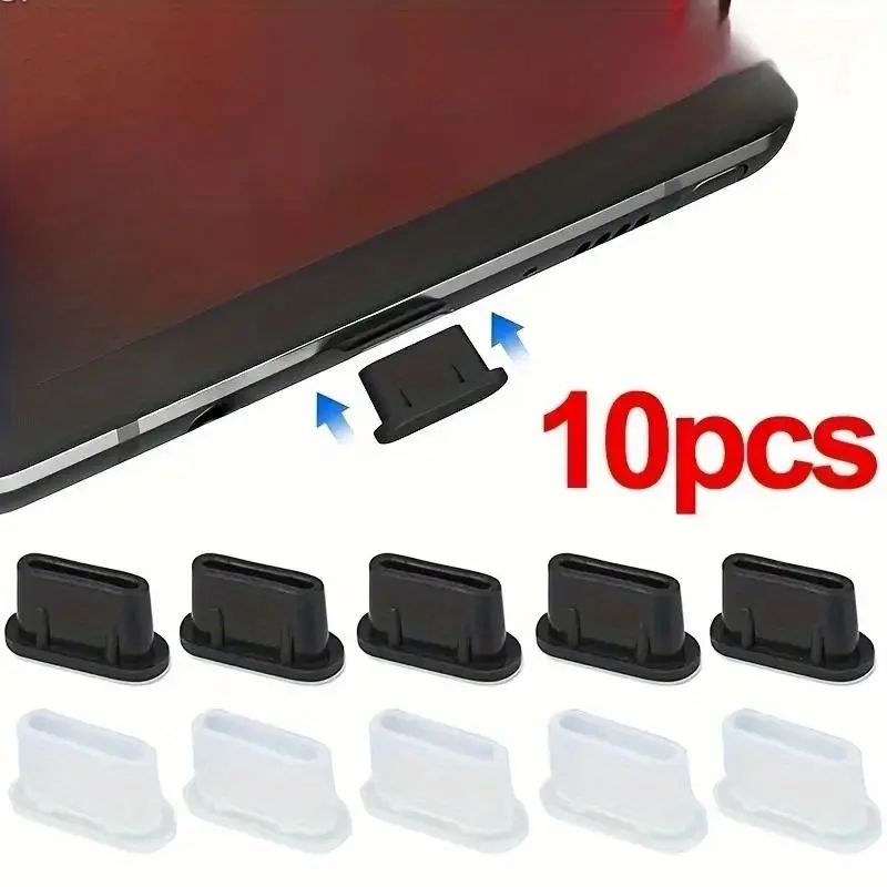 Silicone Anti-dust Plug, Durable Protective Cover for Type-C Mobile Phone Charging Port, Mobile Phone Accessories for Home & Office, Dustproof Cover, Replacement Cover, Protector Cover