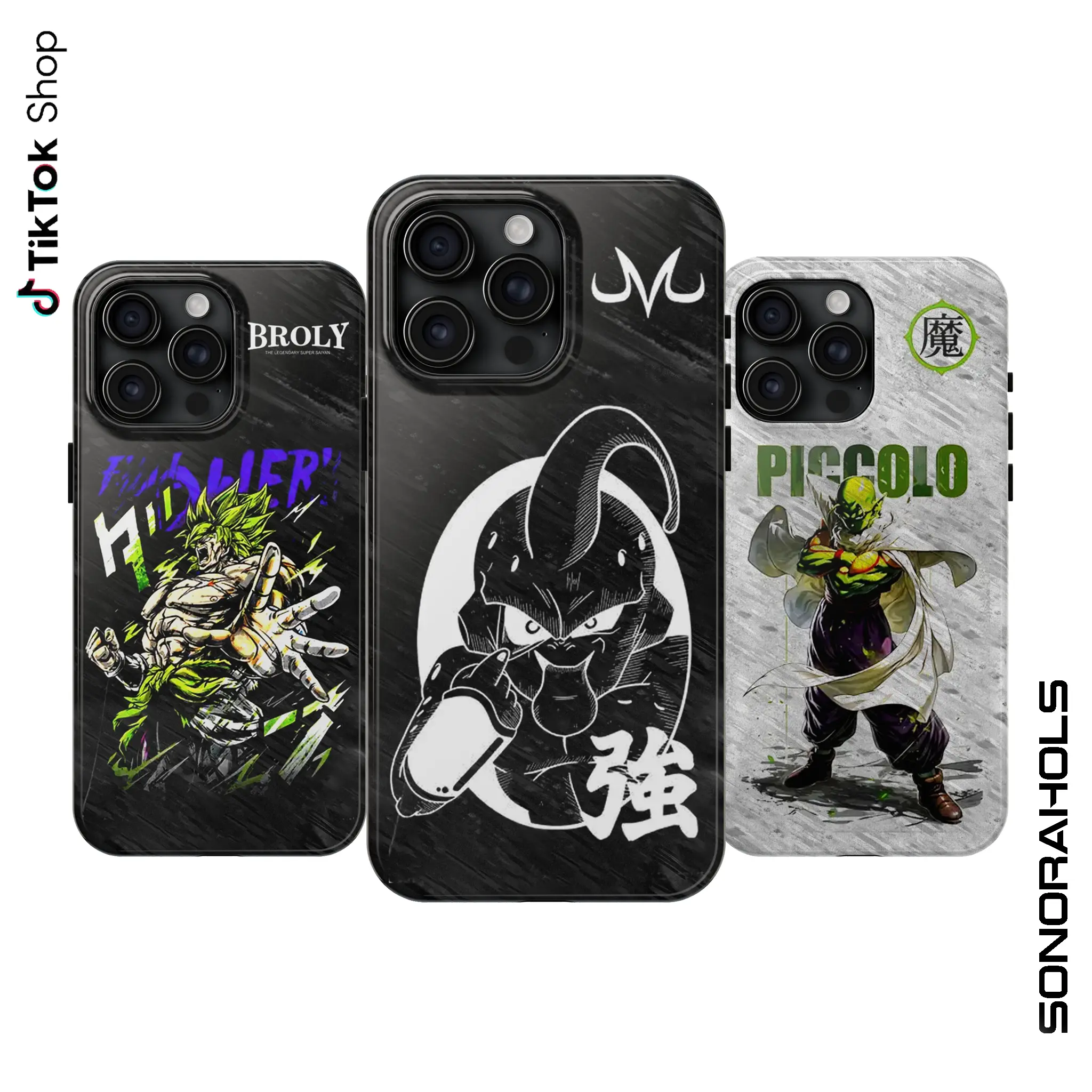 Broly Buu Piccolo The Legendary Phonecase, Anime DBZ Phonecase Vintage Washed Graphic, DBZ  for Anime Fans Men Women Case