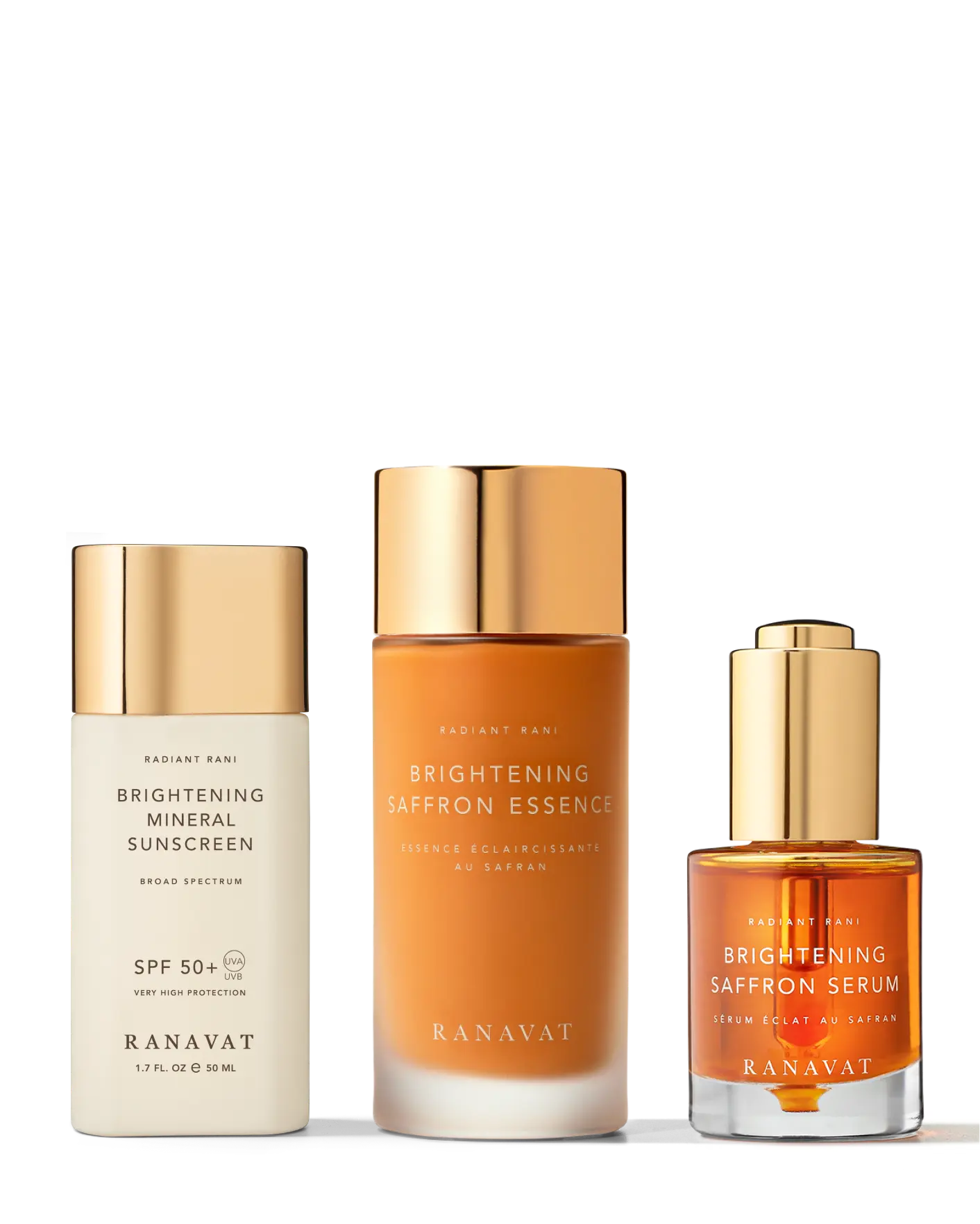 RANAVAT The Radiant Trio – 3-Piece Brightening Saffron Skincare Set RANAVAT The Radiant Trio – 3-Piece Brightening Saffron Skincare Set