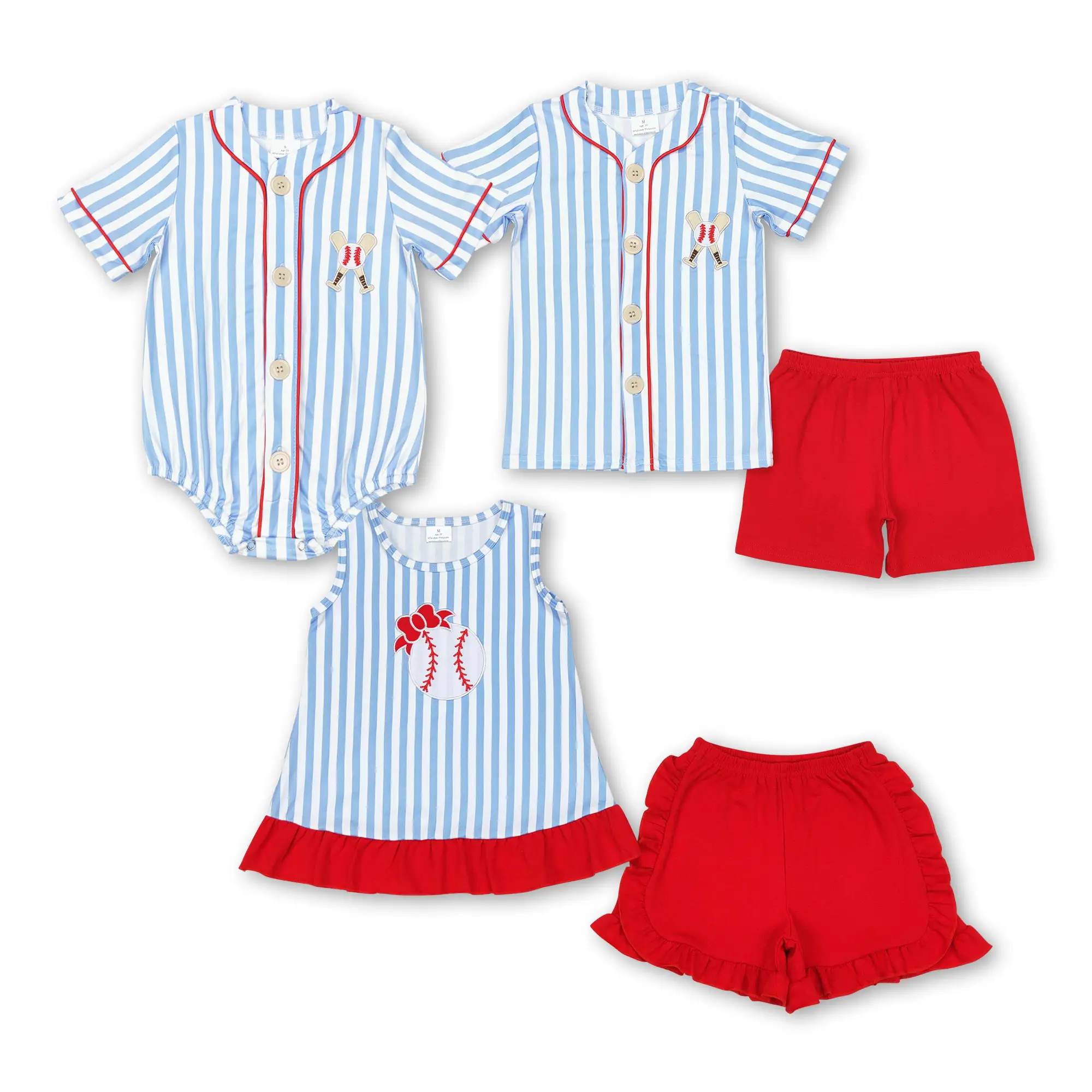 Kids Baseball Clothes Boy Summer Outit Boy Baseball Clothing Set