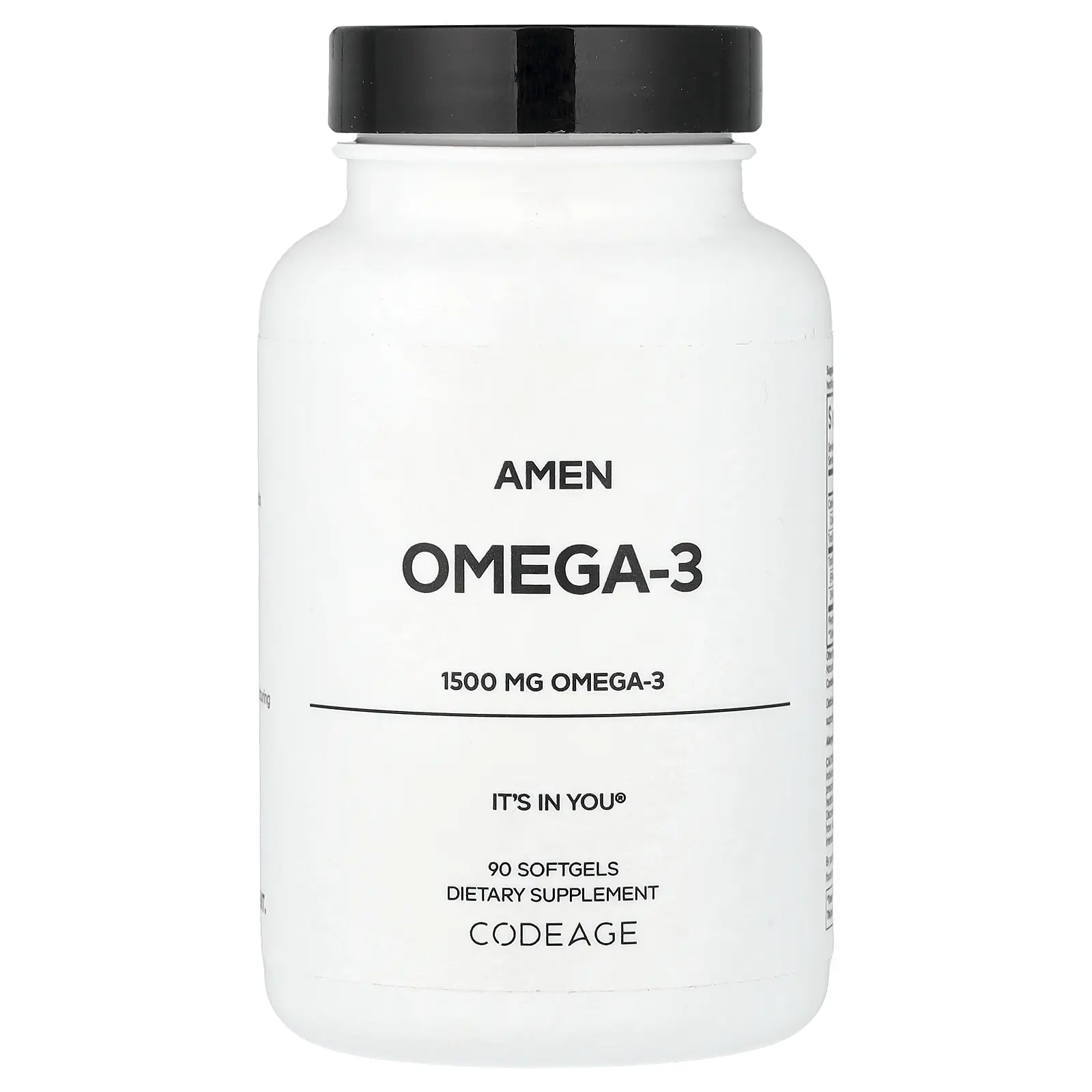 Codeage Amen, Omega-3, 90 Softgels (750 mg per Softgel)