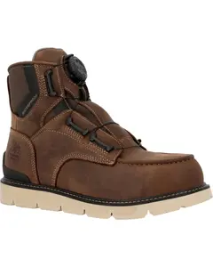 Georgia Boot Men's Men'S 6" Carbon Flex Wedge Boa Electrical Moc Work - Gb00729