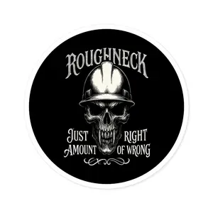 Roughneck — Oilfield Hard Hat or Truck Decal
