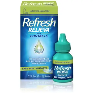 Refresh Relieva for Contacts Eye Drops For Dry Eyes, 0.27 Fl Oz Sterile