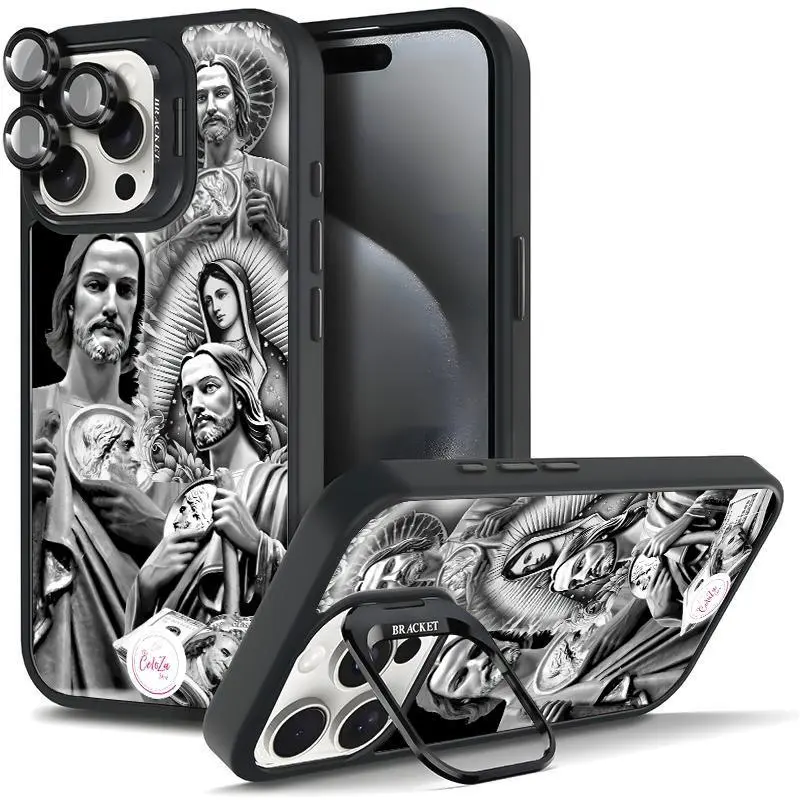 Religious Art God Bless The Virgin Mary Dollar Pattern Phone Case For iphone 17/16 15 Religious Art God Bless The Virgin Mary Dollar Pattern Phone Case For iphone 17/16 15