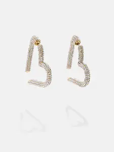 Emory Earrings - Gold/Pavé