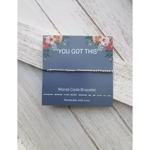 "You Got This" Morse Code Bracelet