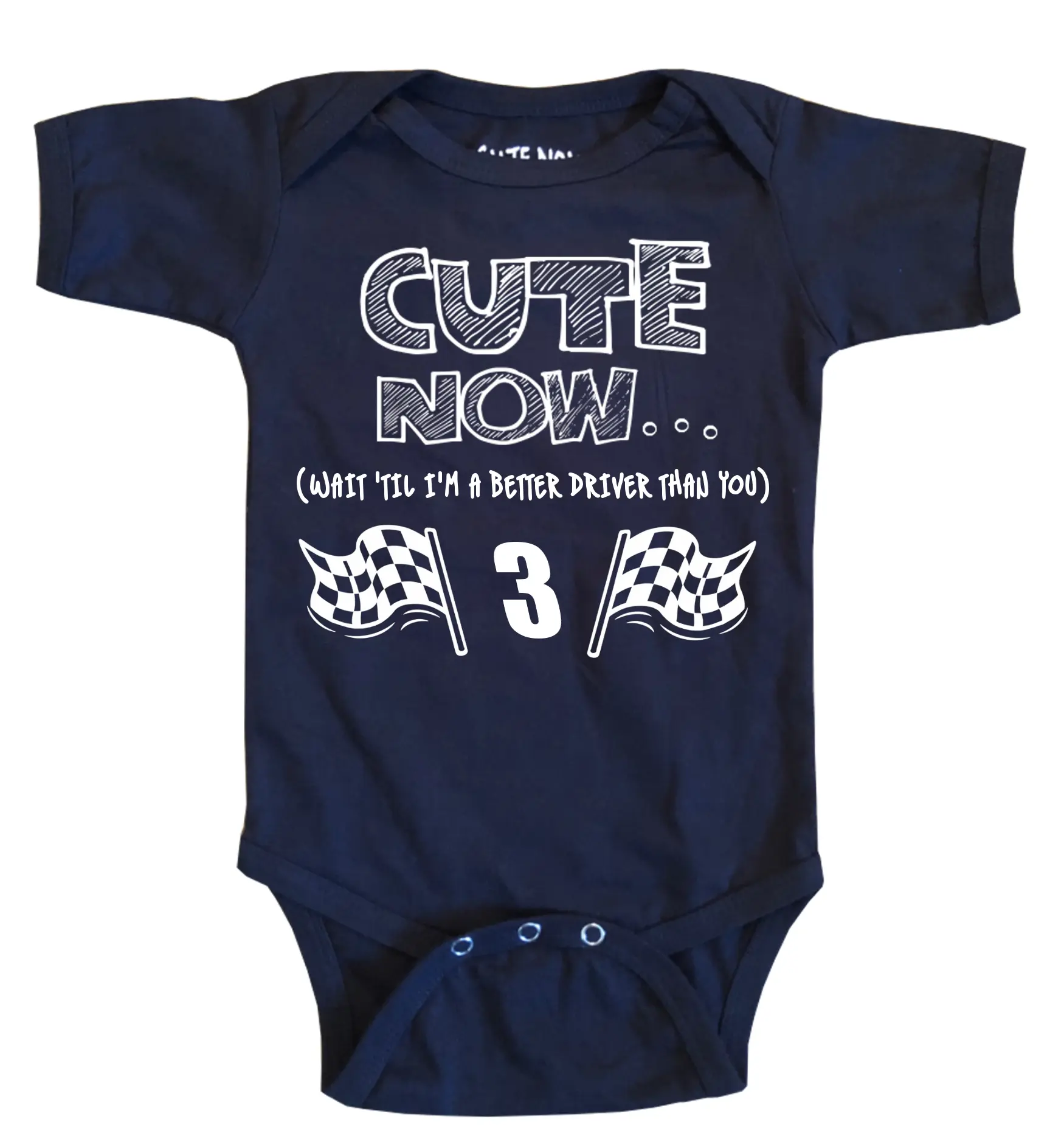 Cute Now... Wait 'Til I'm a Better Driver Than You Baby Infant Funny Bodysuit Gift Nascar Race Car Baby Boy Clothes Baby Girl Clothes