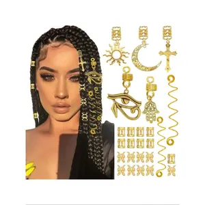 37-Piece Hair Accessory Set, Spiral Geometric Decorative Braid Clips, Durable Metal Hair Pins Accessories, Stylish Geometric Pattern Unisex Hairstyling Accessories For Daily Wear