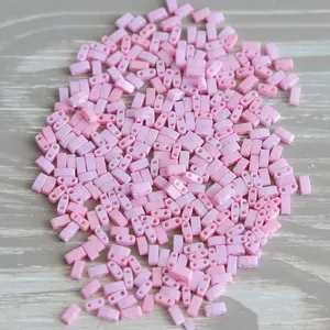 BUBBLE GUM - Half Tile Beads