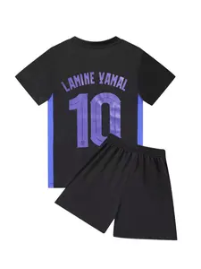 Breathable Sports Set, Boys Girls Football Fan Shirt Training Clothes, Casual Short Sleeve and Shorts, Soccer Shorts, Christmas Gift