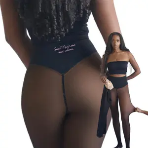 Women's Plus Size Seamless High Waist Compression Tights Sheer Shaping Pantyhose for All Body Types