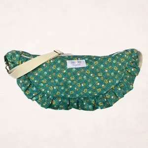 Emily Jane Original Amber Bloom Ruffle Crescent Bag