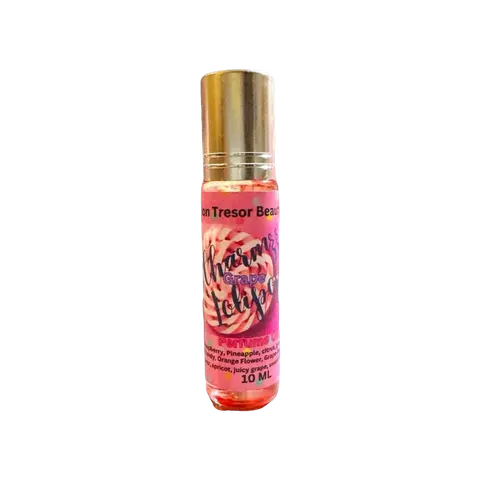 Cruelty-Free Vegan Body Oil Roll-On - Coconut Oil & Sugar-Infused Violet Candy Blend, Sweet Natural Aroma Juicy Pineapple Peach & Juicy Grape Strawberry Scent, Hydrating Moisturizer for Adult Soft Skin