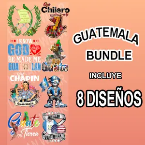Guatemala Bundle DTF Ready to press Transfers, Direct to Film designs