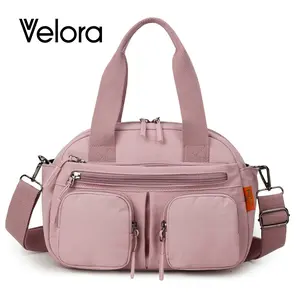 Velora Nylon Fashionable Handbag Large Capacity for Everyday Use Wet Dry Shoulder Crossbody Casual Tote Bag