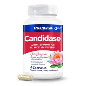 Enzymedica Candidase, Enzymes for Gentle Cleansing Support for Men & Women, Blended for Gut & Microbiome Health with Cellulase and Protease