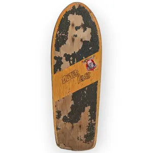 80s Vintage Nash Reed Outer Limit Skateboard Complete Red Blue Skulls