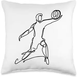 Volleyballer Team Sport Throw Pillow