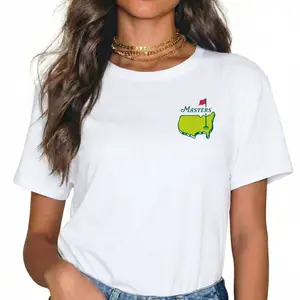 Masters Amen Corner Plus Size Women's Casual Graphic Print Short Sleeve Crew Neck T-Shirt made in USA Tees Women Tops
