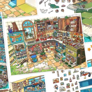 4-Pack Business-Themed 2.5D Large Pet Stickers, Creative Scrapbooking Materials for DIY Phone Cases, Mugs, Calendars and More