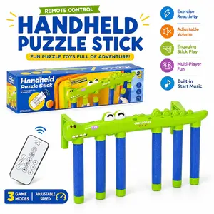 Cartoon Crocodile Music Challenge Game Set, Hand-Eye Coordination Toy, Speed Reaction Test, Family Fun Game, Perfect Christmas Gift